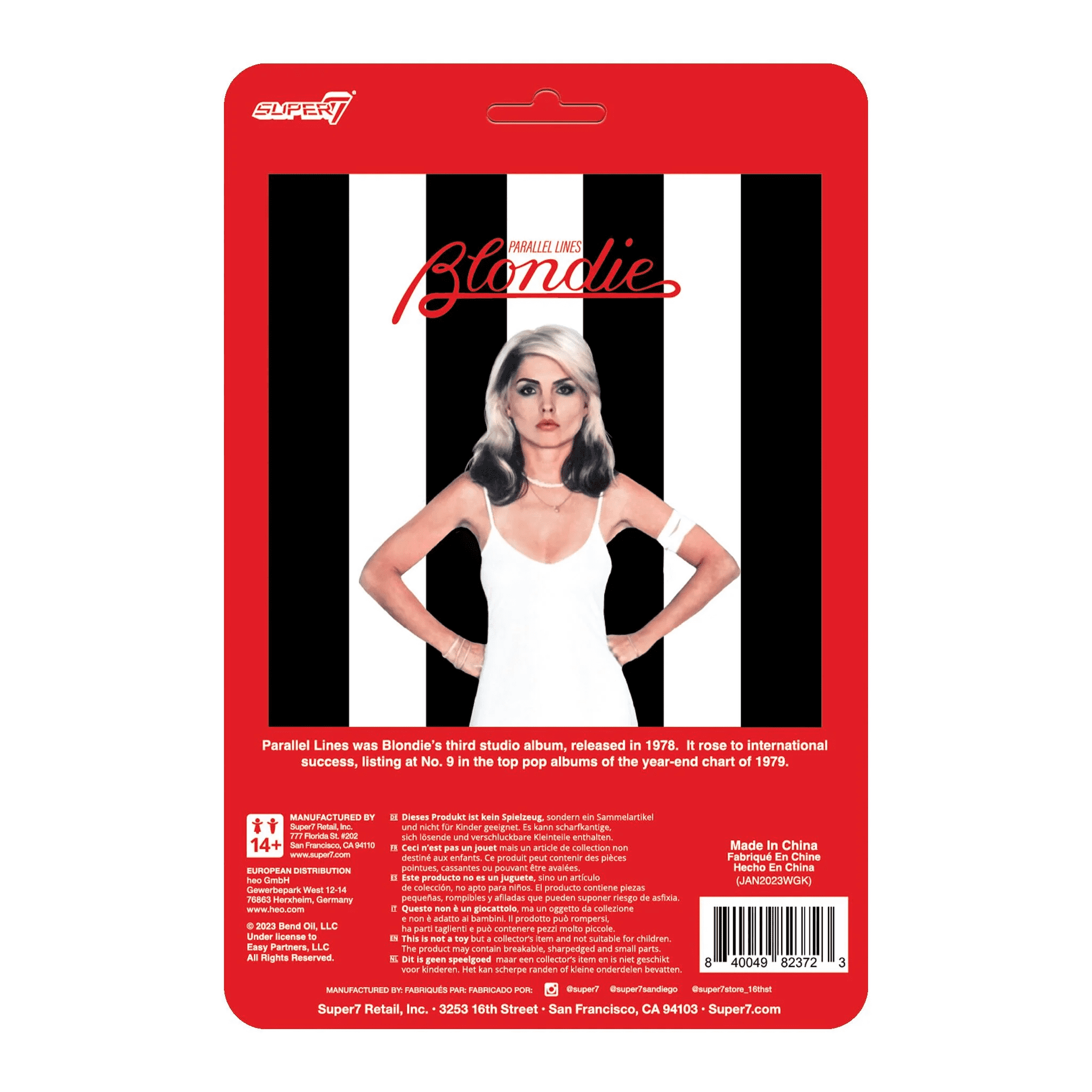 Blondie ReAction Figure – Debbie Harry (Parallel Lines)